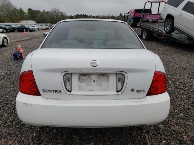 3N1CB51DX6L460528 - 2006 NISSAN SENTRA 1.8 WHITE photo 6