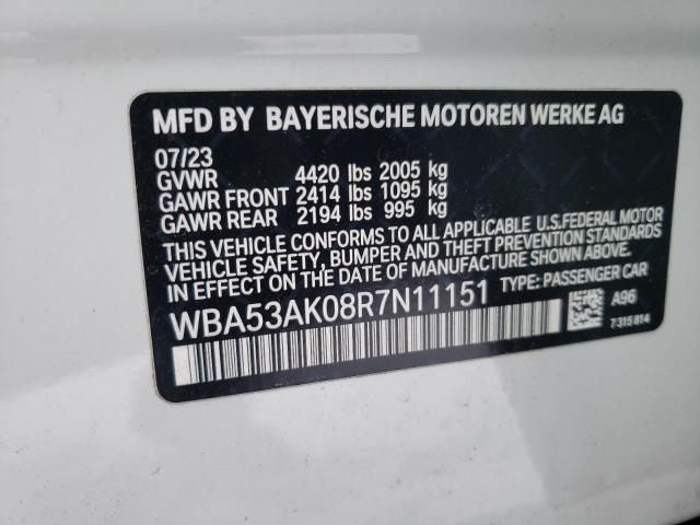 WBA53AK08R7N11151 - 2024 BMW 228I WHITE photo 12