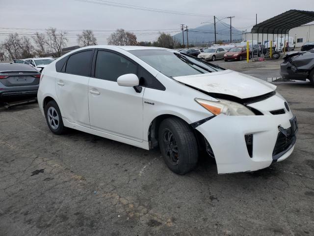 JTDKN3DU3D1689038 - 2013 TOYOTA PRIUS WHITE photo 4