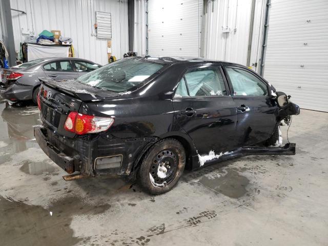 2T1BU4EE1AC335297 - 2010 TOYOTA COROLLA BASE BLACK photo 3