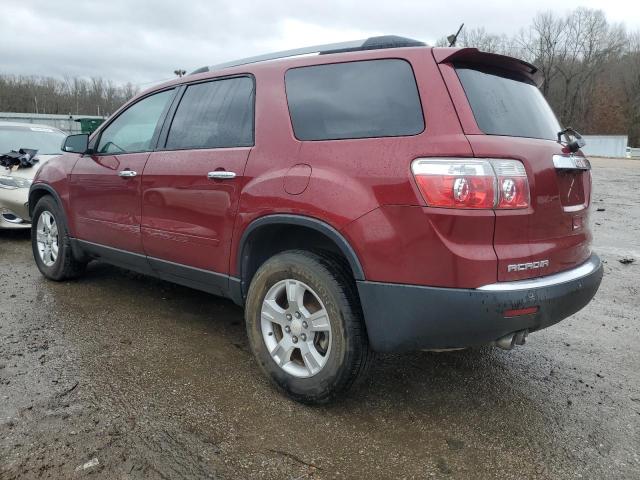 1GKKRPED0BJ265537 - 2011 GMC ACADIA SLE MAROON photo 2