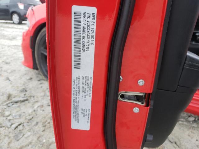 2C3CDXGJ3LH178188 - 2020 DODGE CHARGER SCAT PACK RED photo 12