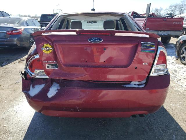 3FAHP07Z98R224842 - 2008 FORD FUSION SE BURGUNDY photo 6