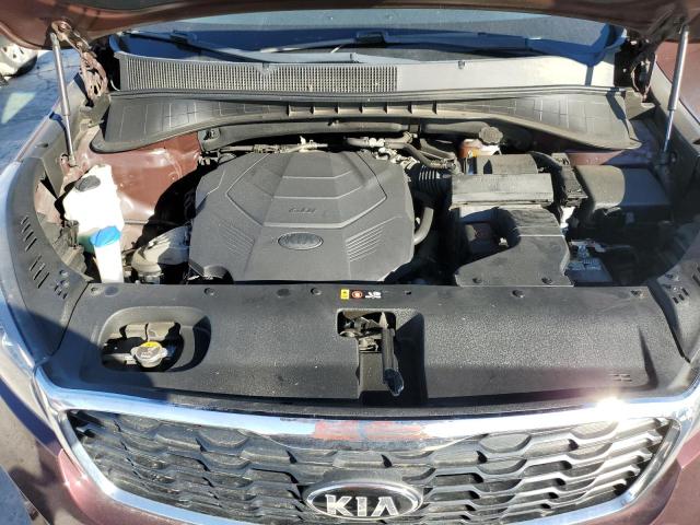 5XYPGDA50KG474832 - 2019 KIA SORENTO LX BURGUNDY photo 12