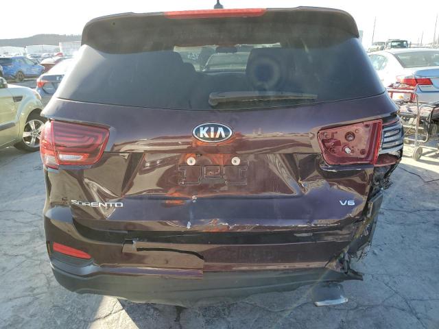 5XYPGDA50KG474832 - 2019 KIA SORENTO LX BURGUNDY photo 6