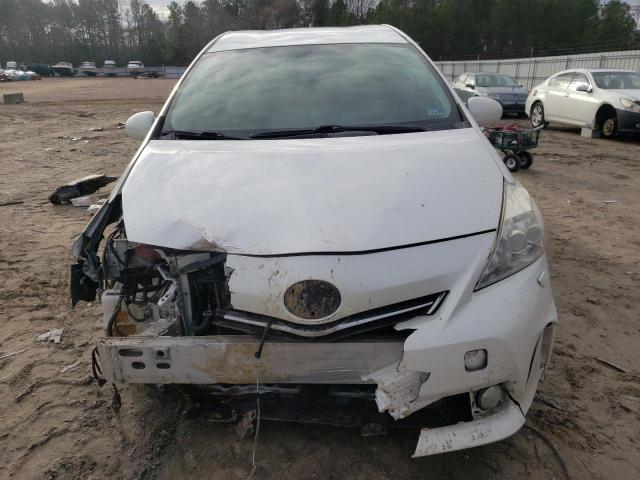 JTDZN3EU6EJ010281 - 2014 TOYOTA PRIUS V WHITE photo 5