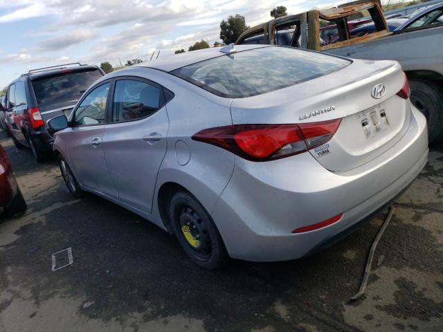 5NPDH4AE5GH766914 - 2016 HYUNDAI ELANTRA SE SILVER photo 2