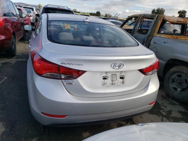 5NPDH4AE5GH766914 - 2016 HYUNDAI ELANTRA SE SILVER photo 6