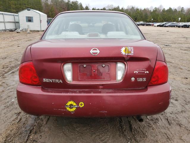 3N1CB51DX6L506570 - 2006 NISSAN SENTRA 1.8 RED photo 6