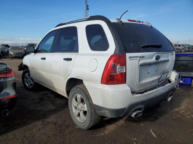 KNDJF724097632626 - 2009 KIA SPORTAGE LX WHITE photo 2