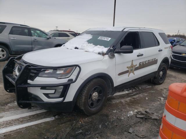 1FM5K8AR0JGC17306 - 2018 FORD EXPLORER POLICE INTERCEPTOR Սպիտակ լուսանկար 1