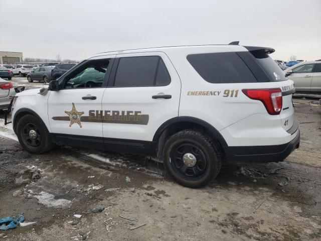 1FM5K8AR0JGC17306 - 2018 FORD EXPLORER POLICE INTERCEPTOR Սպիտակ լուսանկար 2