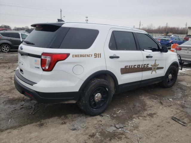 1FM5K8AR0JGC17306 - 2018 FORD EXPLORER POLICE INTERCEPTOR Սպիտակ լուսանկար 3