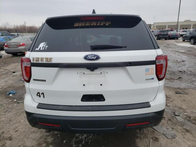 1FM5K8AR0JGC17306 - 2018 FORD EXPLORER POLICE INTERCEPTOR Սպիտակ լուսանկար 6