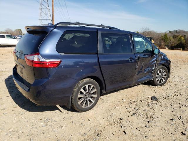 5TDJZ3DCXJS202729 - 2018 TOYOTA SIENNA LE BLUE photo 3