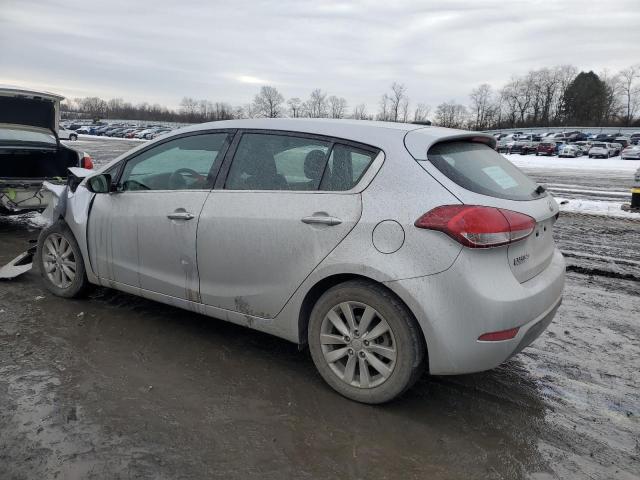 KNAFX5A88F5346247 - 2015 KIA FORTE EX SILVER photo 2