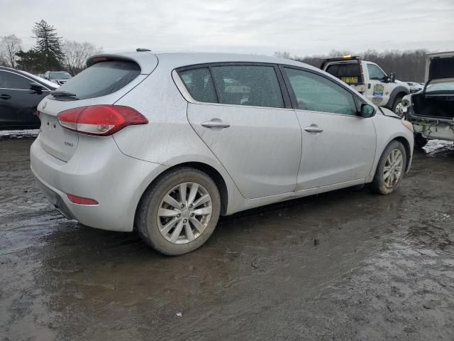 KNAFX5A88F5346247 - 2015 KIA FORTE EX SILVER photo 3