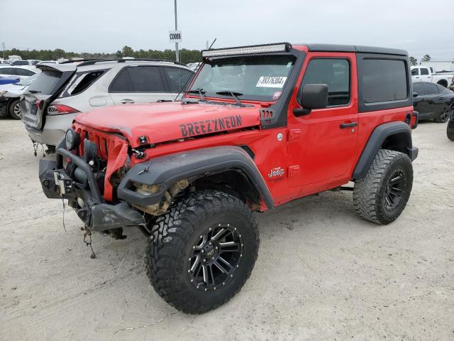 1C4GJXANXLW110361 - 2020 JEEP WRANGLER SPORT RED photo 1