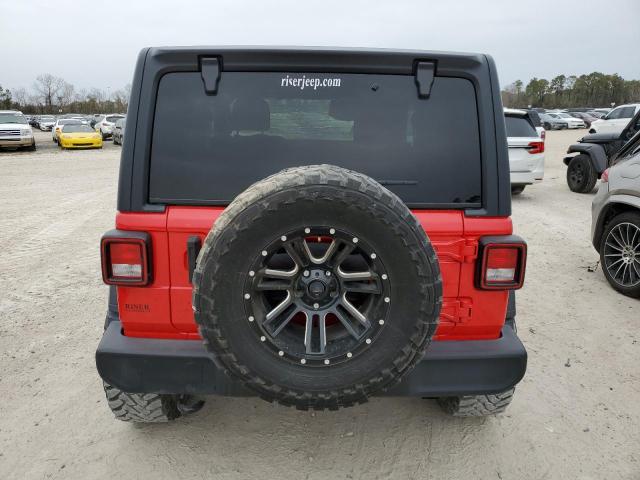 1C4GJXANXLW110361 - 2020 JEEP WRANGLER SPORT RED photo 6