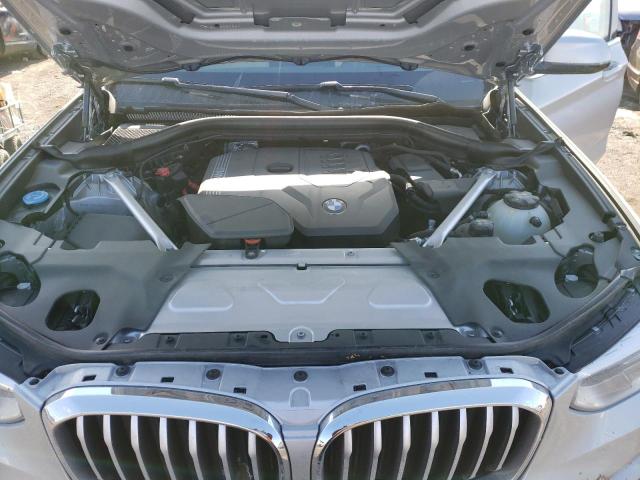 5UXTY5C0XM9H27955 - 2021 BMW X3 XDRIVE30I Silber Foto 12