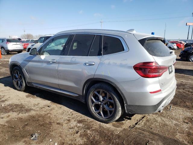 5UXTY5C0XM9H27955 - 2021 BMW X3 XDRIVE30I Silber Foto 2
