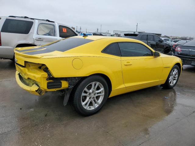 2G1FA1E31D9191416 - 2013 CHEVROLET CAMARO LS YELLOW photo 3