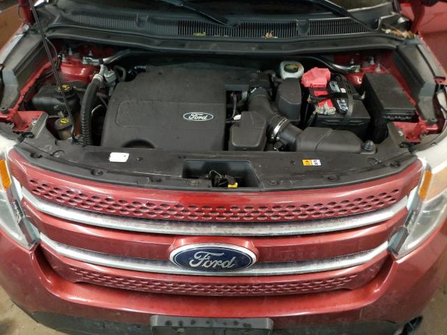 1FM5K8F81EGA26659 - 2014 FORD EXPLORER LIMITED BURGUNDY photo 11