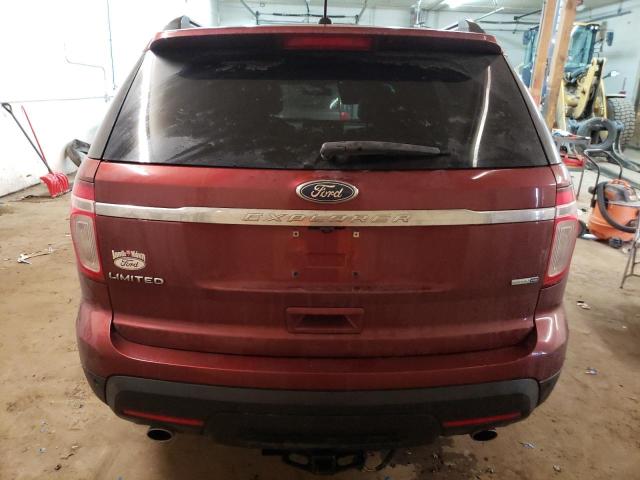 1FM5K8F81EGA26659 - 2014 FORD EXPLORER LIMITED BURGUNDY photo 6