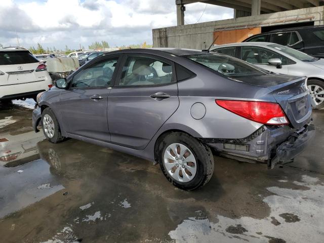 KMHCT4AE3GU124137 - 2016 HYUNDAI ACCENT SE GRAY photo 2