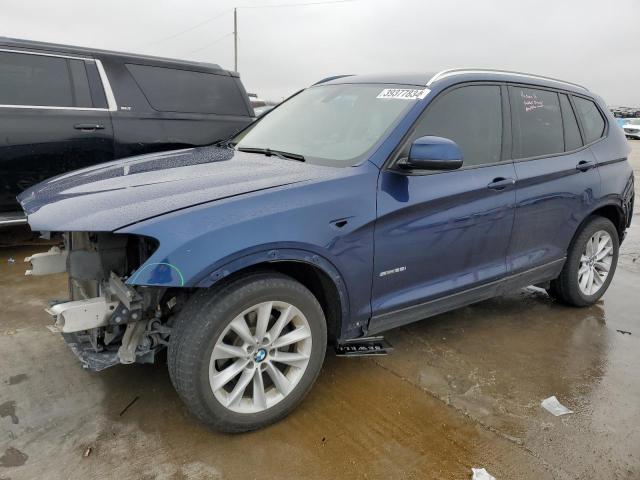 5UXWZ7C39H0V88361 - 2017 BMW X3 SDRIVE28I BLUE photo 1