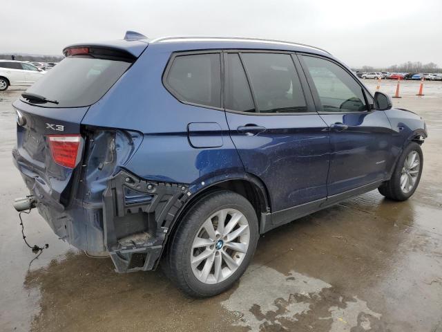 5UXWZ7C39H0V88361 - 2017 BMW X3 SDRIVE28I BLUE photo 3