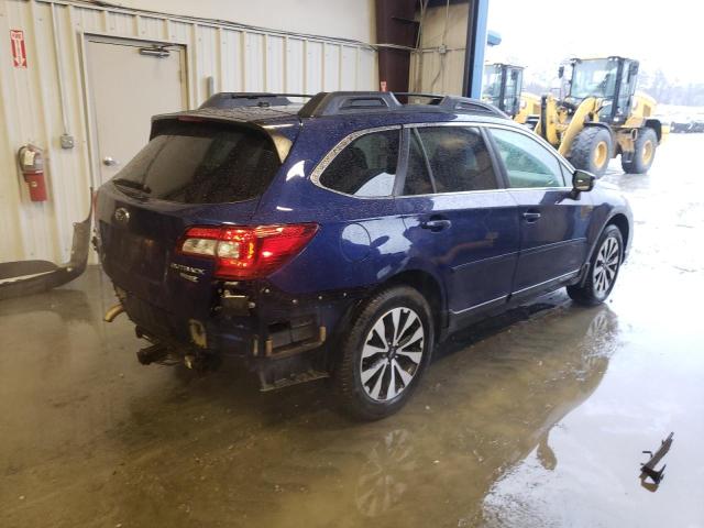 4S4BSALC1F3323717 - 2015 SUBARU OUTBACK 2.5I LIMITED BLUE photo 3