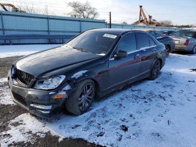 WDDGF8AB2DR270950 - 2013 MERCEDES-BENZ C 300 4MATIC BLACK photo 1