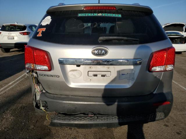 5XYKUDA64DG360332 - 2013 KIA SORENTO EX SILVER photo 6