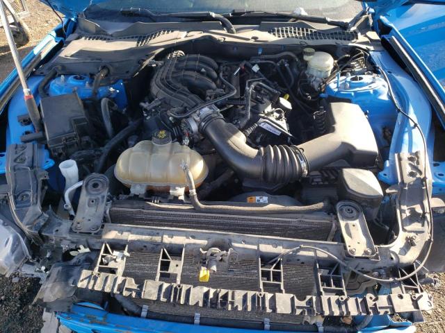 1FA6P8AM8H5228953 - 2017 FORD MUSTANG BLUE photo 11