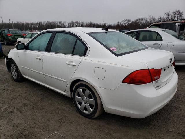 KNAGE228595318563 - 2009 KIA OPTIMA LX WHITE photo 2