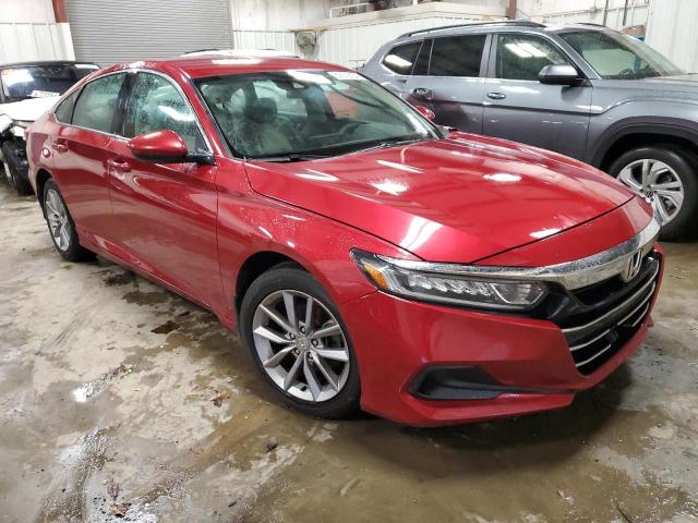 1HGCV1F17MA055955 - 2021 HONDA ACCORD LX RED photo 4