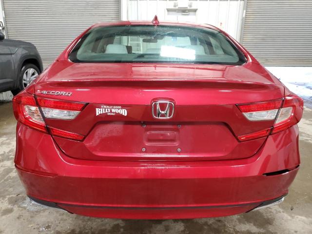 1HGCV1F17MA055955 - 2021 HONDA ACCORD LX RED photo 6