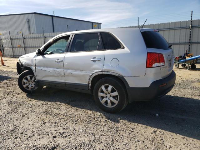 5XYKT3A13CG203567 - 2012 KIA SORENTO BASE SILVER photo 2