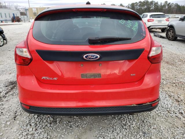 1FADP3K23EL392237 - 2014 FORD FOCUS SE RED photo 6