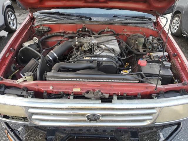 JT4TN14D9V0030106 - 1997 TOYOTA T100 XTRACAB SR5 RED photo 11