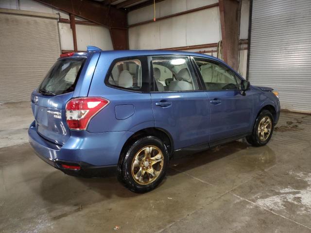 JF2SJAAC7GH513926 - 2016 SUBARU FORESTER 2.5I BLUE photo 3