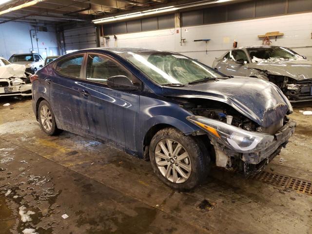 KMHDH4AEXFU321892 - 2015 HYUNDAI ELANTRA SE BLUE photo 4