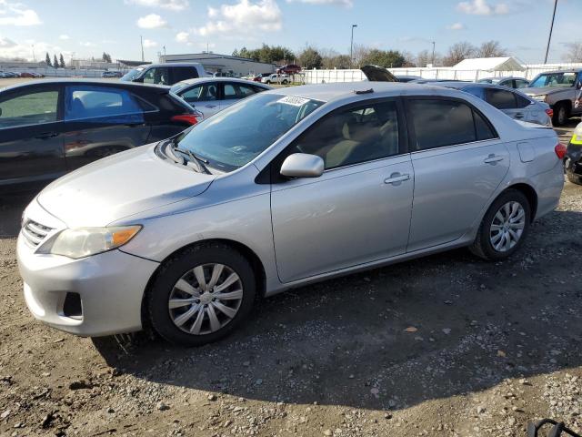 5YFBU4EE8DP136686 - 2013 TOYOTA COROLLA BASE SILVER photo 1