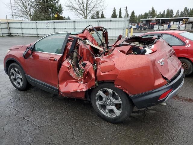 5J6RW2H87JL005119 - 2018 HONDA CR-V EXL RED photo 2