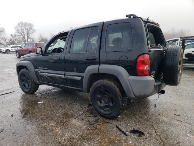 1J4GL48K33W510082 - 2003 JEEP LIBERTY SPORT BLACK photo 2