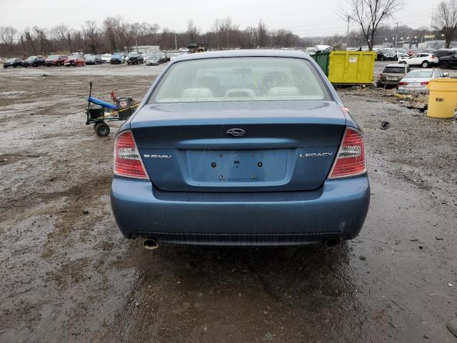 4S3BL626567207651 - 2006 SUBARU LEGACY 2.5I LIMITED BLUE photo 6