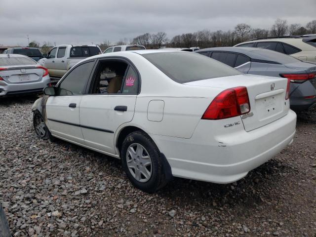 2HGES16345H608776 - 2005 HONDA CIVIC DX VP WHITE photo 2