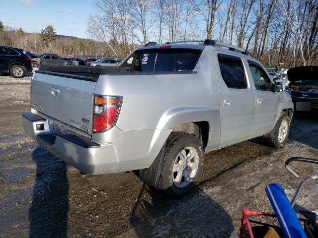 2HJYK16527H522636 - 2007 HONDA RIDGELINE RTL SILVER photo 3