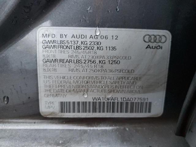 WA1UFAFL1DA077591 - 2013 AUDI A4 ALLROAD PREMIUM PLUS GRAY photo 13